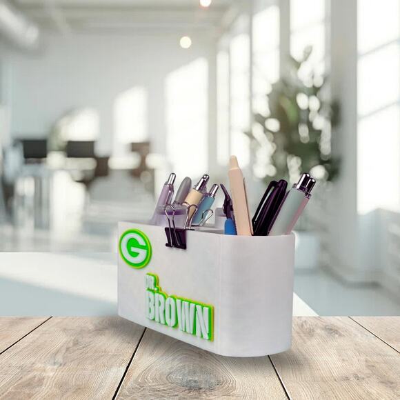 Personalized Green Bay Packers Desk Organizer, Custom Packers Gifts - Picture 5 of 10